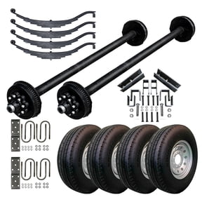 8000 lb TK Hybrid Tandem Axle TK Trailer Kit - 16K Capacity (Original Series) 9/16" Studs, 75" Hubface 58" Spring Center