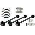 thumbnail image 1 of 8000 lb TK Hybrid Triple Axle Kit - 24K Capacity (Axle Series) 9/16" Studs, 89/74 Hubface/Spring Center - (6'4) Frame Width, 1 of 5