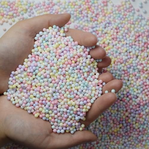 80000 Pieces Foam Balls Slime Supplies - Colorful Foam Beads 2-3mm for Kids Art Homemade Slime, Wedding and Party Decorations