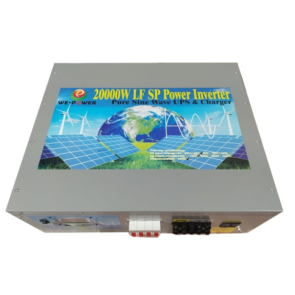 80000W Peak 20000W Power Inverter (10000W 110V Or 10000W 220V) Low Frequency Split Phase Pure Sine Wave Solar Converter 24V DC To 110V,220V AC 60Hz Frequency With UPS / Battery Charger / LCD Display