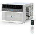 thumbnail image 1 of 8000BTU Quiet Window Air Conditioner, Mytemp Sensor Remote, Optional Wifi Control, 6 Modes (Cool, Dry, Fan, Auto, Sleep, Energy Saver), Three Fan Speeds, Full Window View, 1 of 7