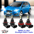 thumbnail image 1 of 8000K Ice Blue LED Headlight Bulbs Combo Kit For Chevrolet Sonic 2012-2020, 1 of 10