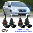 thumbnail image 1 of 8000K Ice Blue LED Headlight Bulbs Combo Kit For Honda Odyssey 2005-2010, 1 of 9