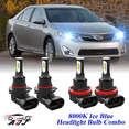 thumbnail image 1 of 8000K Ice Blue LED Headlight Bulbs Combo Kit For Toyota Camry 2007-2018, 1 of 9