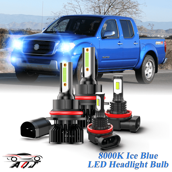8000K Ice Blue LED Headlight Bulbs   Foglights Combo Kit For Suzuki Equator 2009 2010 2011 2012