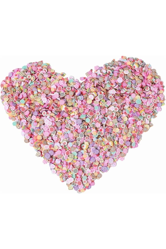 8000Pcs Cake Cabochons Food Polymer Clay Slices Colorful Soft Sweet Foods Dessert Sprinkles Miniature Flatback Charms Decoration Fillers