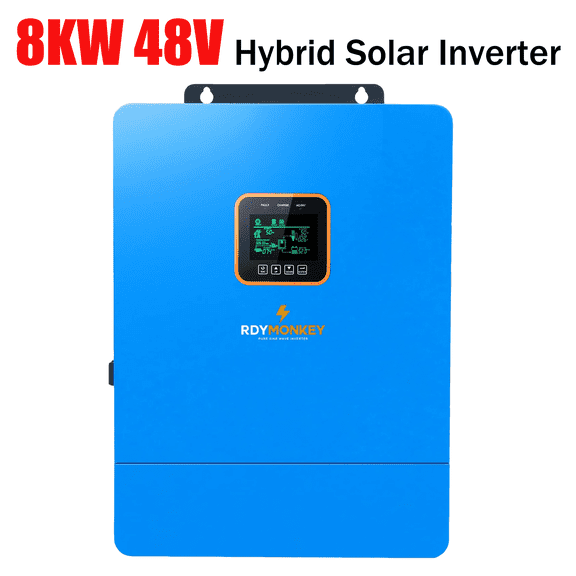 ZLPOWER 8000W 48V Pure Sine Wave Power Inverter, PVT High-Frequency Solar Inverter for Off-Grid Home/RV/Commercial Use, IP65 Waterproof, Overload Protection