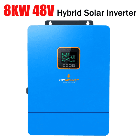 ZLPOWER 8000W 48V Pure Sine Wave Power Inverter, PVT High-Frequency Solar Inverter for Off-Grid Home/RV/Commercial Use, IP65 Waterproof, Overload Protection