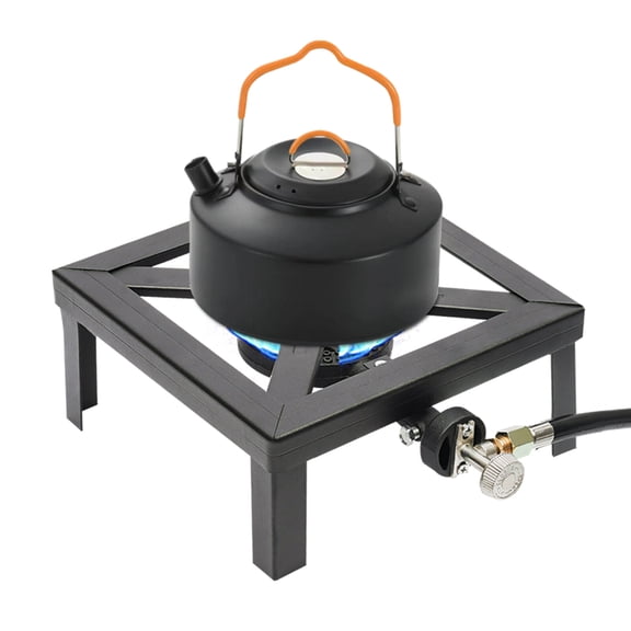 8000W Camping Single Burner Stove Propane, Adjustable Flame, Outdoor Portable