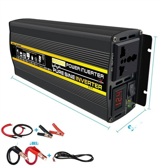 8000W Pure Sine Wave Inverter DC 12v/24v/48v/60v To AC220 3000W 4000W 6000W Voltage Transformer Power Converter Solar Inverter ,Powerful Output