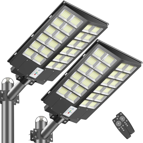 8000W Solar Street Lights Outdoor, 480000 Lumens Dusk to Dawn