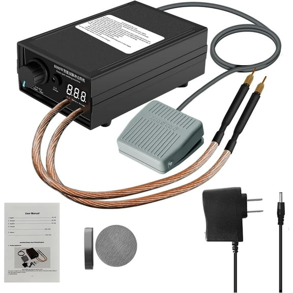 8000W Spot Welder,Handheld Spot Welder,Portable Spot Welder Machine DIY Kit,High Power Handheld Spot Welding Machine,with nickel strip and spot welding pen,for 18650 Battery Pack Welding Tools
