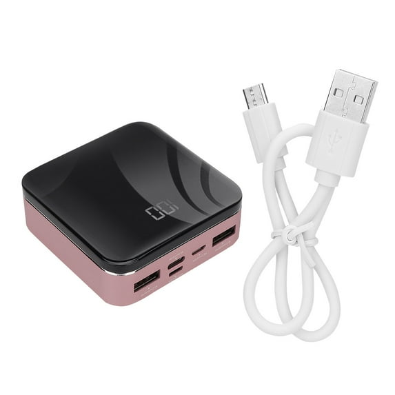 8000mAh Golden Power Bank - Large Capacity Portable Charger with Fast Charging for Phones