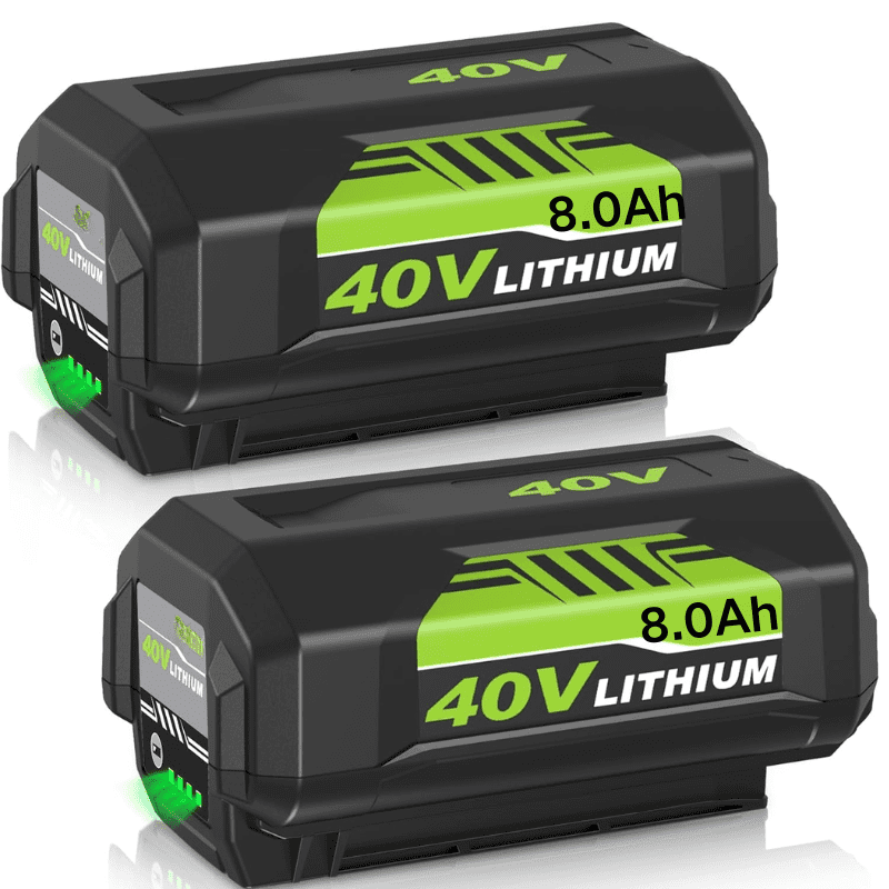 8000mAh OP4026 Replacement Battery Compatible with Ryobi 40V Battery Lithium OP4050A OP40601 OP4040 OP4030 OP4050 OP40261 OP40201 OP40401 Cordless Power Tools with LED Indicator (Green) (2 PACK)