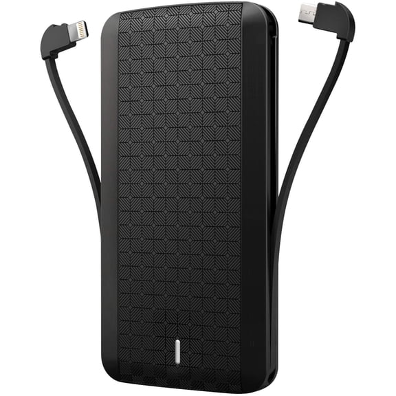 8000mAh Power Bank Charger Backup Battery Portable Built-in Cables All-in-One Slim D3Q for Amazon Kindle Fire HD 8.9, 8 Kids Edition, HDX 7 6 DX, Kids Edition 10 Kids Edition (2019) (2017)