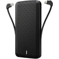 thumbnail image 1 of 8000mAh Power Bank Charger Backup Battery Portable Built-in Cables All-in-One Slim Z3V for Motorola One, Moto Z4 Z3 Play Z2 Play Z Play Droid Force Droid X4, Revvlry Plus, Edge Plus, G7 G6, 1 of 6