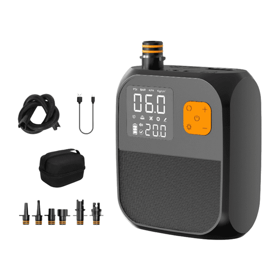 8000mAh Wireless Electric Air Pump LED Lighting Air Compressor Sup Inflatable Pump for Car Surfing Paddle Board Boat