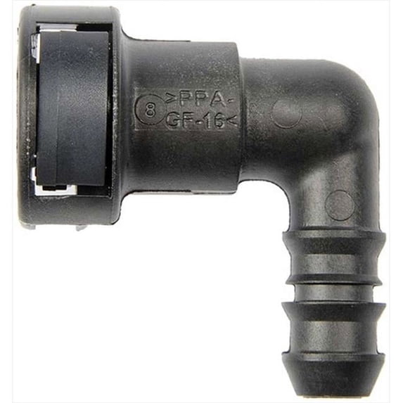 800125 Fuel Line Retaining Clip 0.38 In. Steel To 0.38 In. Nylon With 90 Degree Bend