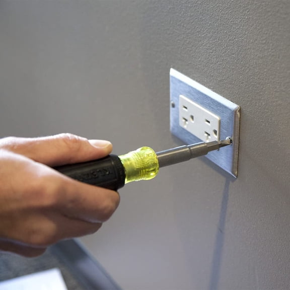 80018P Tool Kit, Made in USA, Set with Wire Stripper, Screwdriver, Non-Contact Voltage Tester, GFCI Outlet Tester, Residential Tool Kit, 4-Piece