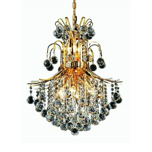 8002 Toureg Collection Chandelier 22"D X 26"H - Light: 11 - Gold Finish - Royal Cut Crystals