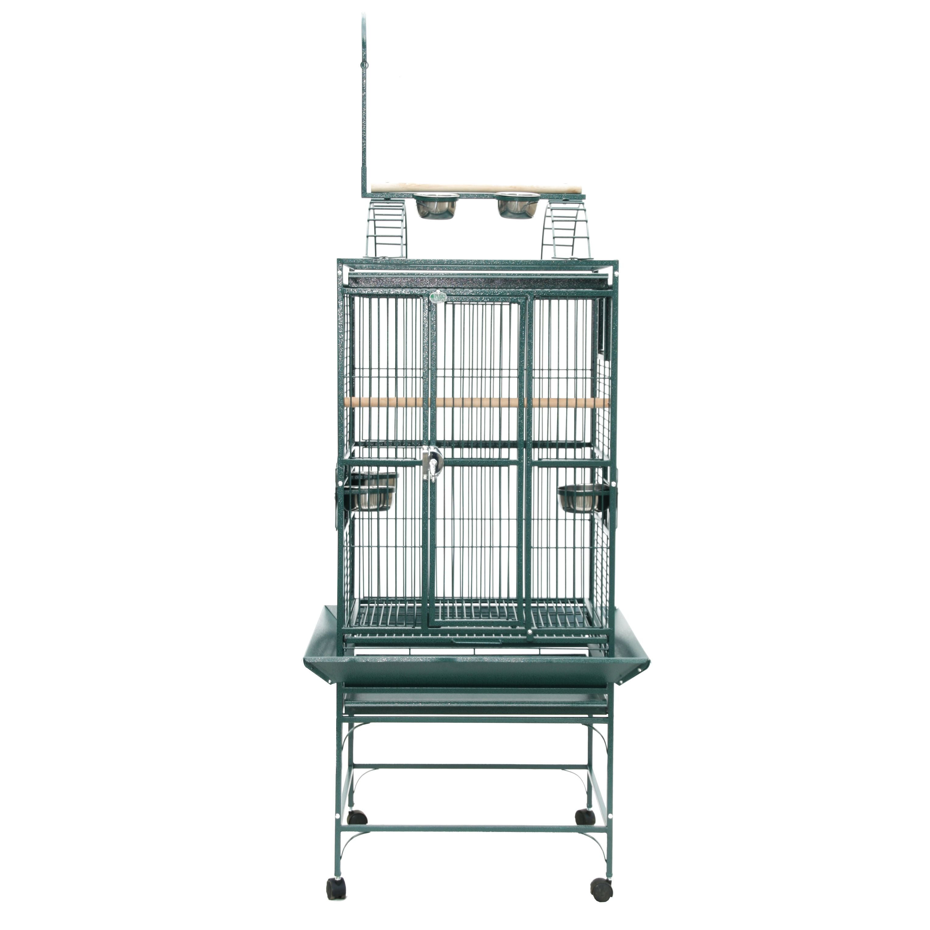 A&E Platinum Play Top Bird Cage - 24"x22" With Play Top, Ladders & Easy-Clean Tray