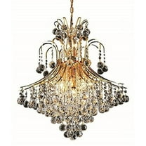 8003 Toureg Collection Chandelier 25"D X 31"H - Light: 15 - Gold Finish - Royal Cut Crystals