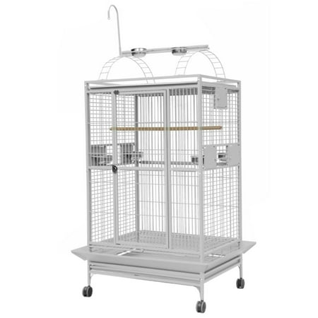 8003628 White Play Top Bird Cage, by A&E Cage Company