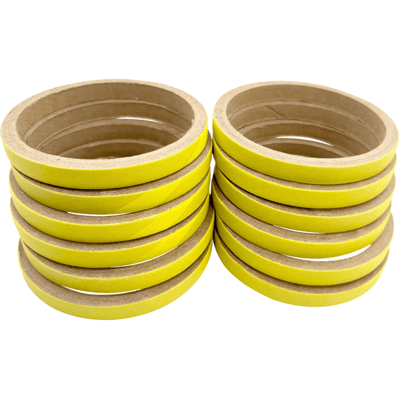 8004 Pk12 3.5 Inch Skinny Yellow Bird Donut M&M Bird Toys - Bird Safe Colorful Cardboard 