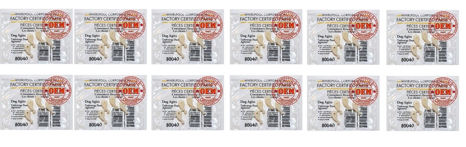 80040 Washer OEM Agitator Dogs - (12 Pack) - Walmart.com