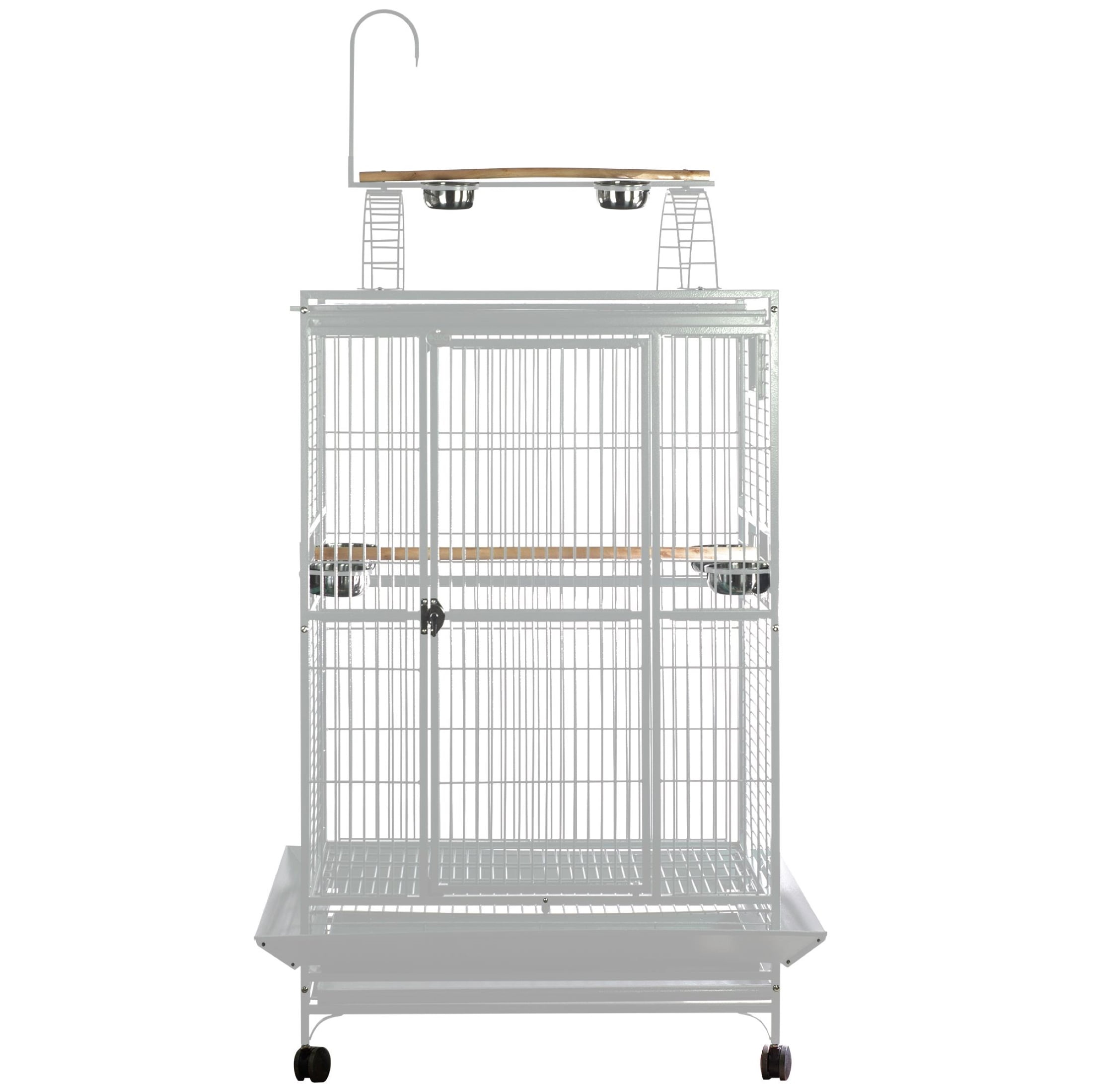8004030 White Play Top Bird Cage, by A&E Cage Company - Walmart.com