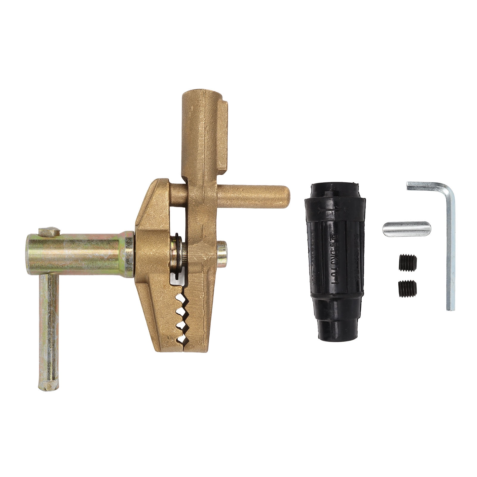800A Grounding Brass Welding Clamp with Rubber Sleeve Great Electrical Conductivity Welding