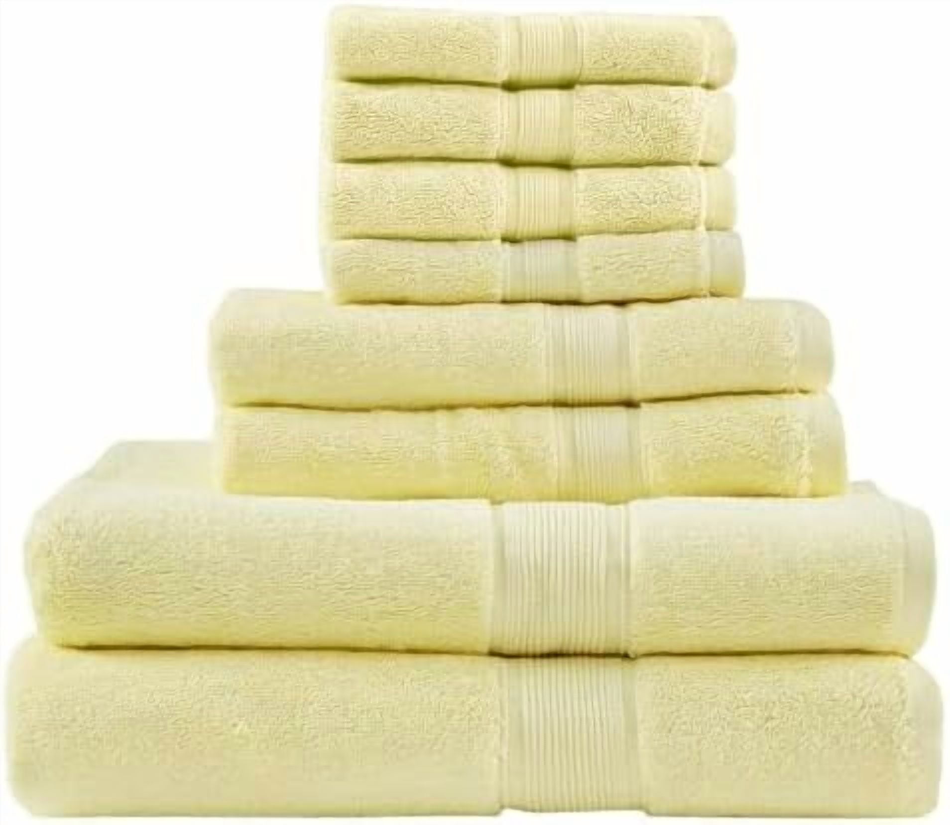 800GSM Bathroom Towel Set of 8 100% Cotton Bath Towel Set for Bathroom ...