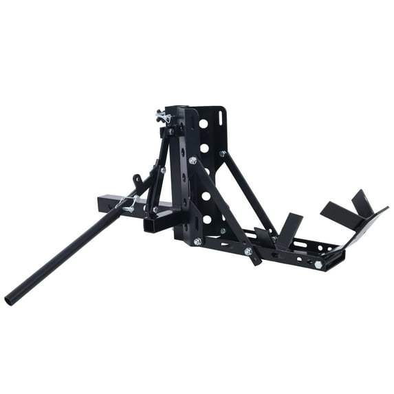 800LBS Motorcycle Trailer Hitch Scooter Hauler Mount Rack 2" Motorcycle Tow Carrier Receiver Heavy Duty Steel,