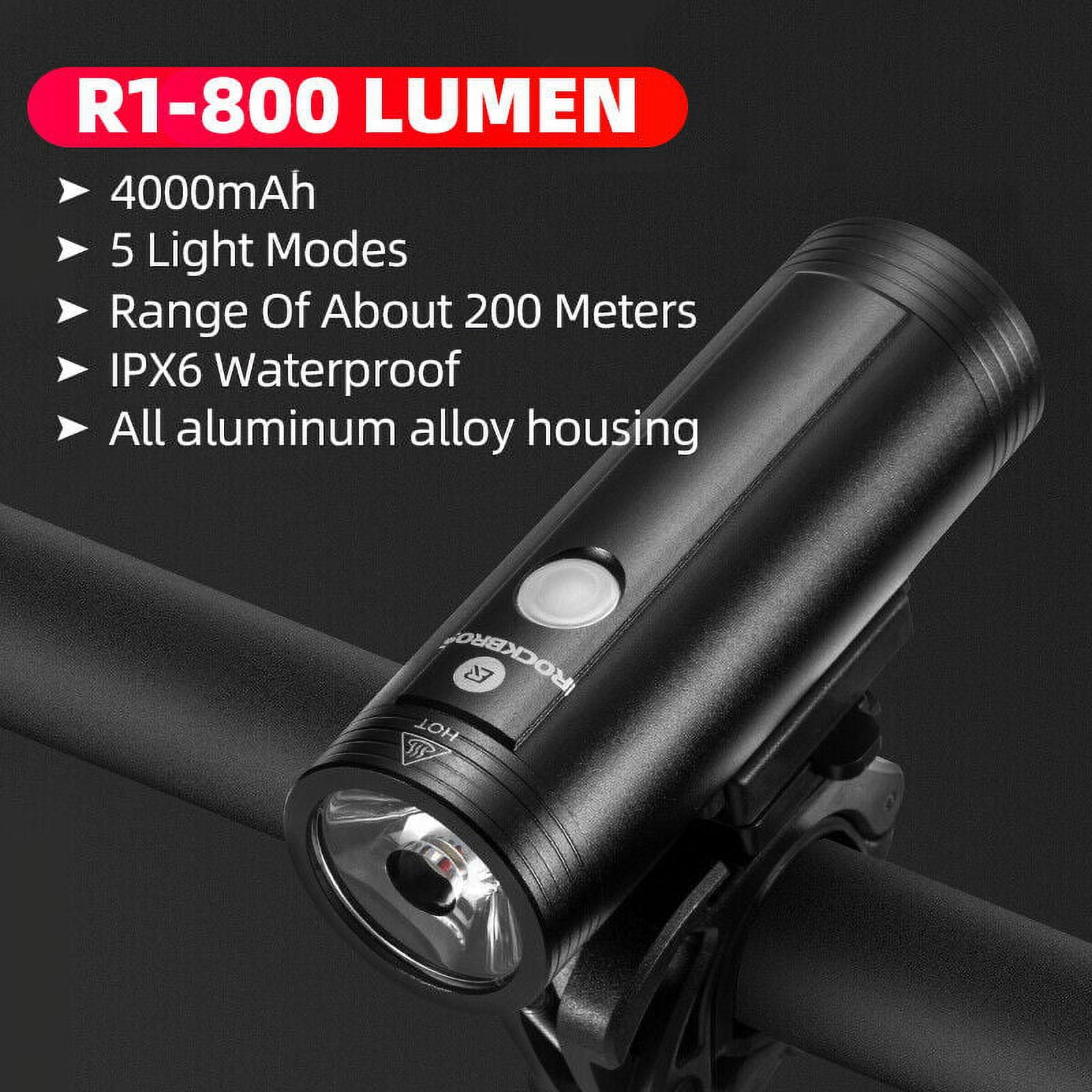 PROBEROS Cycle Light Set for Night Riding with 800LM Brightness and 6 Modes | USB Rechargeable