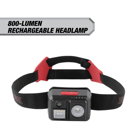 Hyper Tough 800-Lumen Rechargeable Headlamp