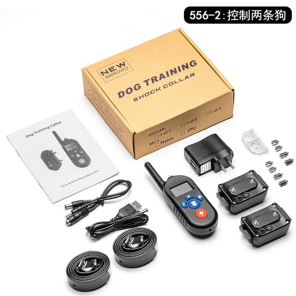 800M Long-Distance Dog Bark Control Collar - Waterproof Shock/Vibration/Warning, Remote Training Electronic Pet Supplies