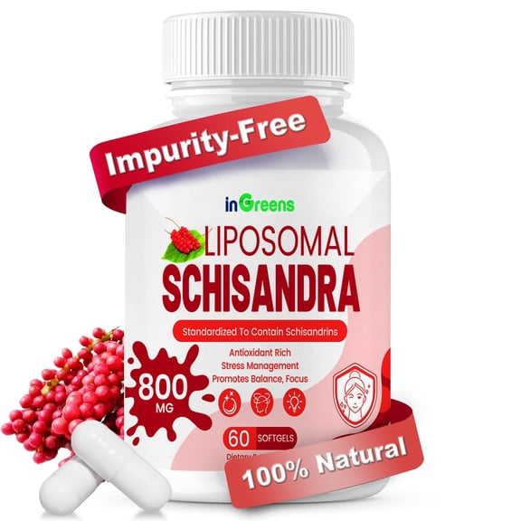 800MG Schisandra Supplement, Schisandra Organic Extract, Schisandra Berry Softgels for Fighting Fatigue | Supporting Liver Health | Resisting Oxidation | Promoting Digestion - 60 Softgels