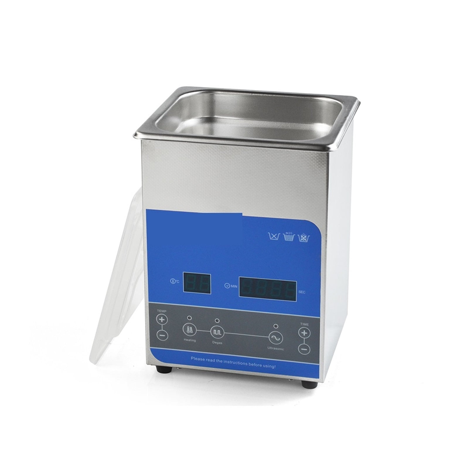 800ML 2L 3L Ultrasonic Cleaner Digital Dages Timer Stainless Steel Basket Bath Jewelry Glasses Watch Cleaning Machin ,Strong Cleaning
