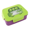 800ML 3-Compartment Car Shaped Bento Lunch Box with Utensils, Leakproof ...