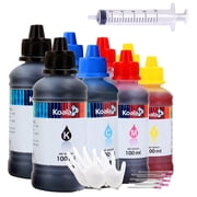 800ML Koala Inkjet Printer Ink Refill Bottles Compatible Epsn. H P Canon Brother Kodark Printer Cartridges or CISS, Universal Ink Refill Kit