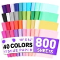 thumbnail image 1 of 800P Colored Gift Wrap Tissue Paper 14 x 10 Inch Bulk Craft and Party Use, 1 of 8