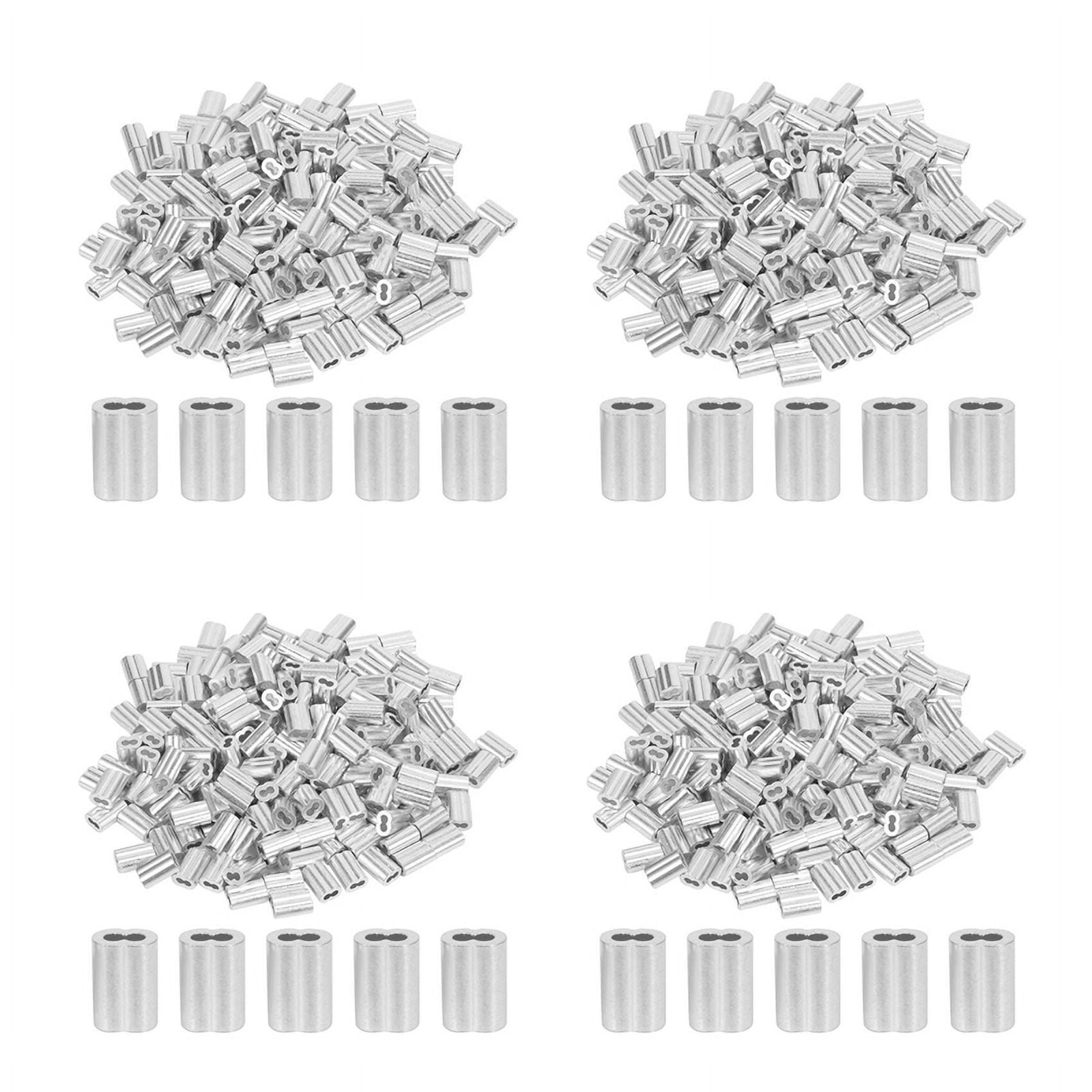 Crimp Sleeves 200pcs Aluminum Ferrules For 1/16" Wire Rope