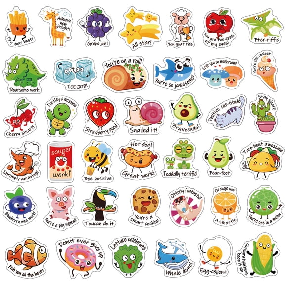 800PCS Punny Teacher Sticker for Student, Motivational Reward Stickers for Kids Classroom, Must Have Essentials for Teachers Elementary, Positive Encouragement Stickers Home School Supplies