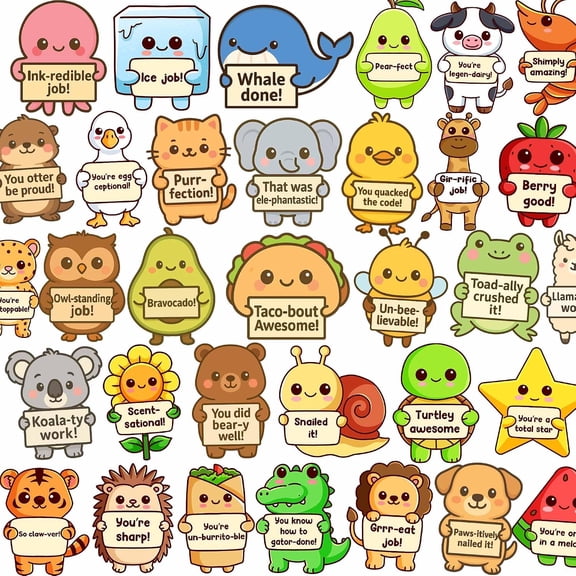 Puraesla Motivational Affirmation Teacher Stickers 800 Pack
