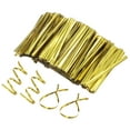 thumbnail image 1 of 800Pack Metal Twist Ties, 6cm Metallic Twists Tie Bread Bags Twisty-Ties, Gold, 1 of 6