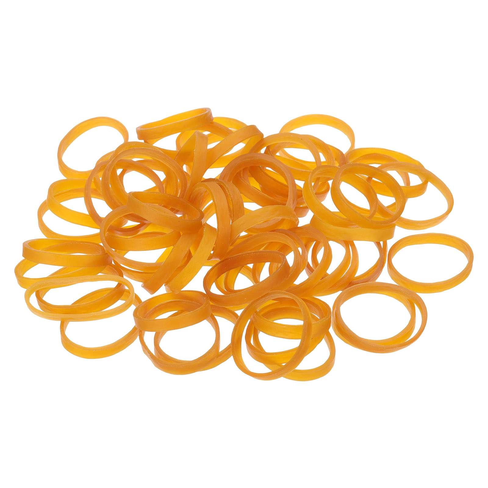 800Pack Rubber Bands, 1.57x0.16 Inch Elastic Bands for Office Supplies, Yellow