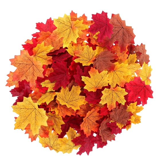 800 Pieces Artificial Maple Leaves Fall Decor for Thanksgiving Autumn Wedding Party Table Centerpiece