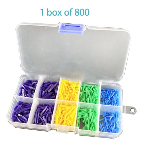 800Pcs/Box 4 Sizes Disposable Teeth Diastema Plastic Wedges Consumable Or
