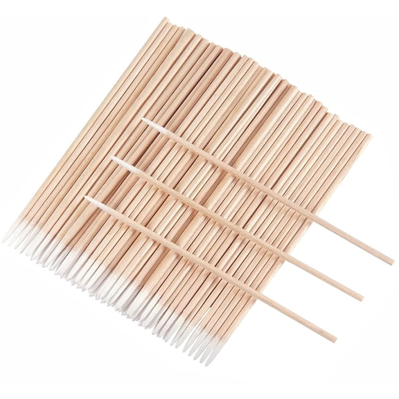 800Pcs Cotton Swabs Wood Sticks,Happon Precise Cotton Tips, Cotton Swabs Pointed Tip, Makeup Cosmetic Applicator Sticks for Makeup, Tattoo Permanent Supplies and Cleaning