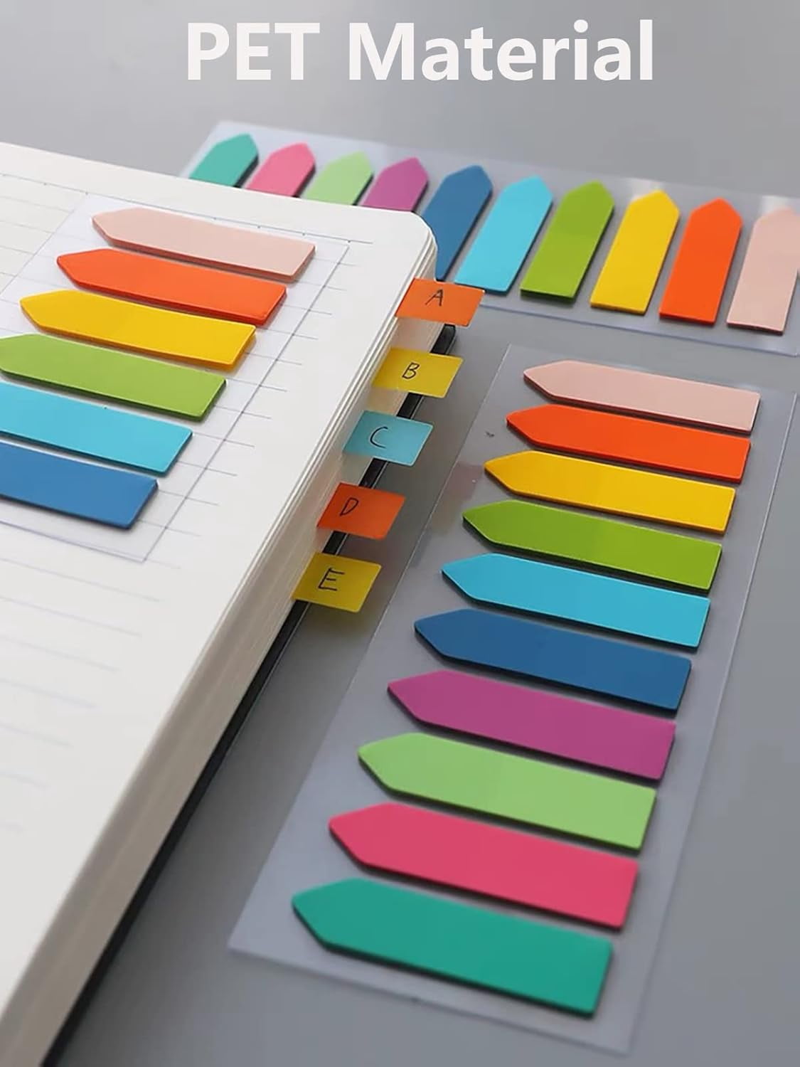 800Pcs Sticky Index Tabs Page Markers,Writable and Transparent Sticky ...